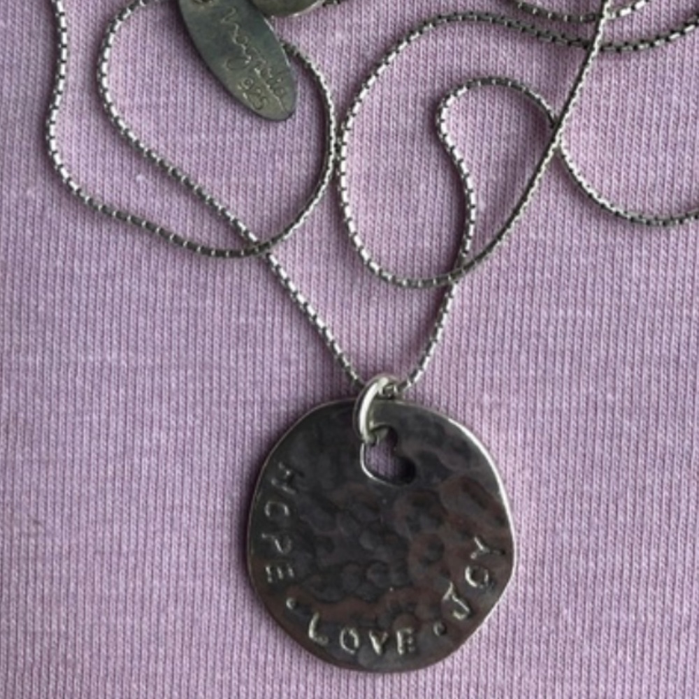 “Magnolia “Sterling Silver Pendant Necklace.